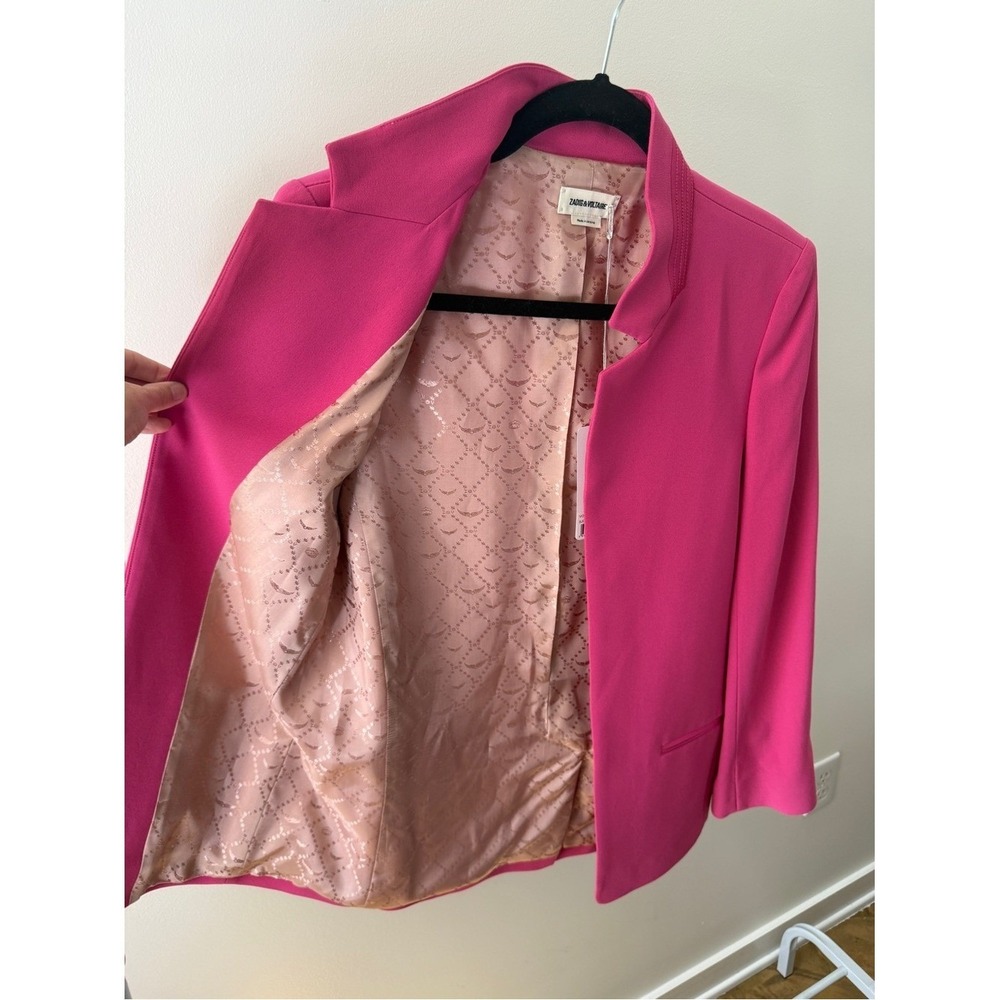 NWT Zadig & Voltaire Volly Satin Jacket | Size 36 - Picture 10 of 14
